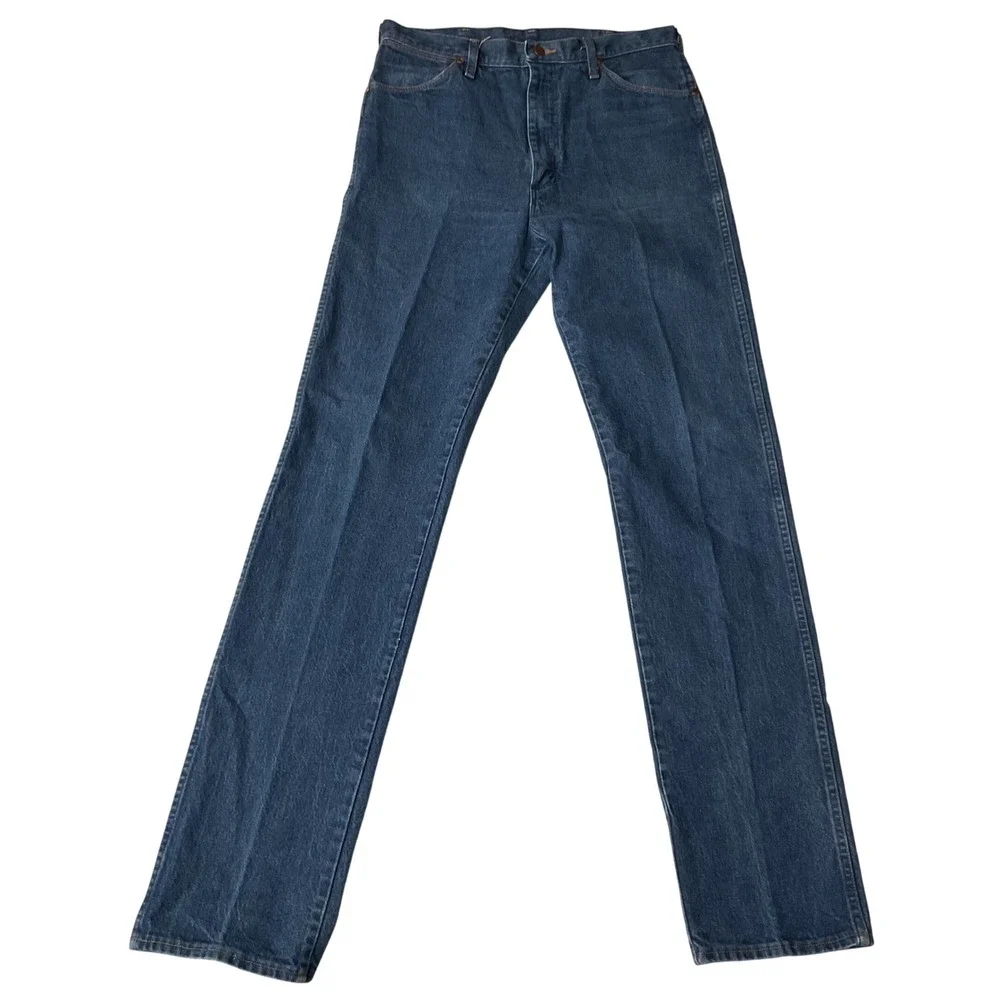 Wrangler Men's Original Fit Rigid Frontier‎ Relaxed Straight Denim Jeans Size 34